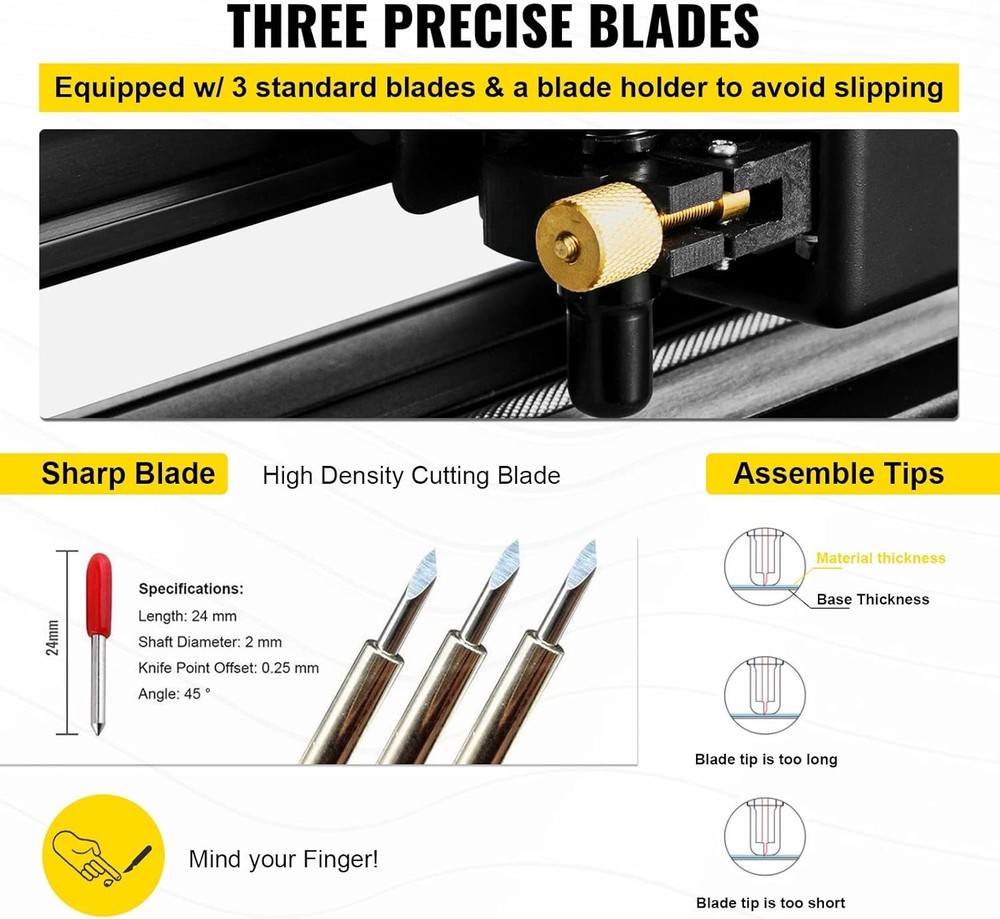 28-Inch Vinyl Cutter Plotter with LCD Display & Adjustable Speed - Signmaker'...
