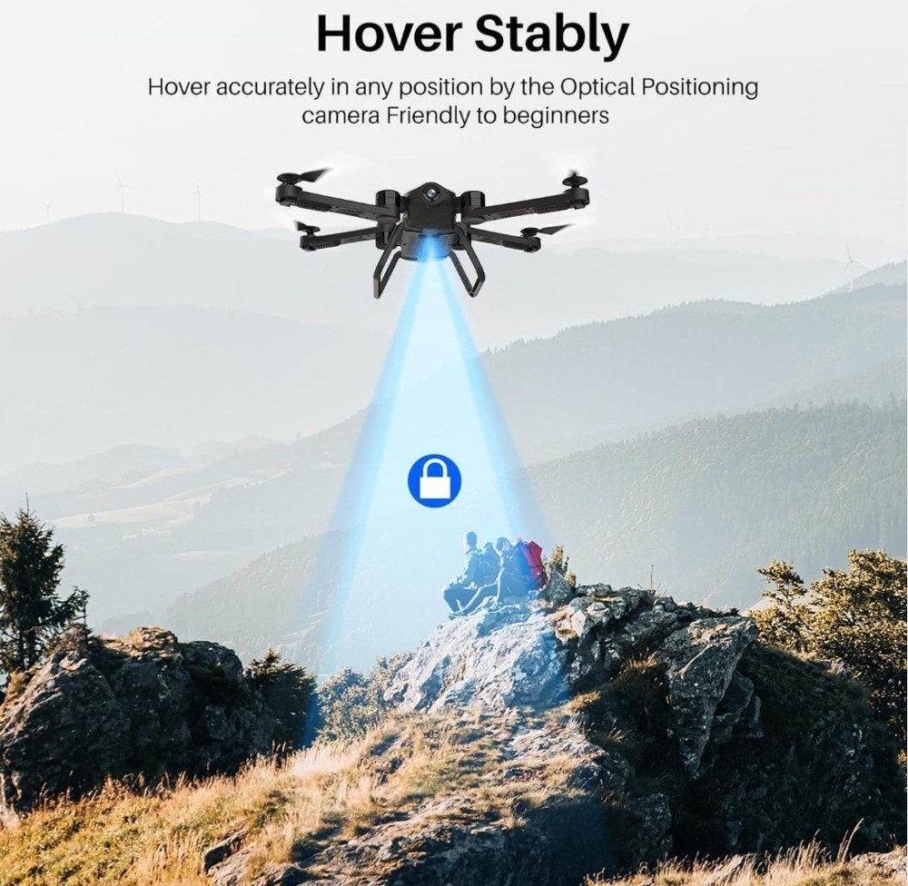 SIMREX X900 Drone Optical Flow Visual Positioning RC Quadcopter VR Arctic White