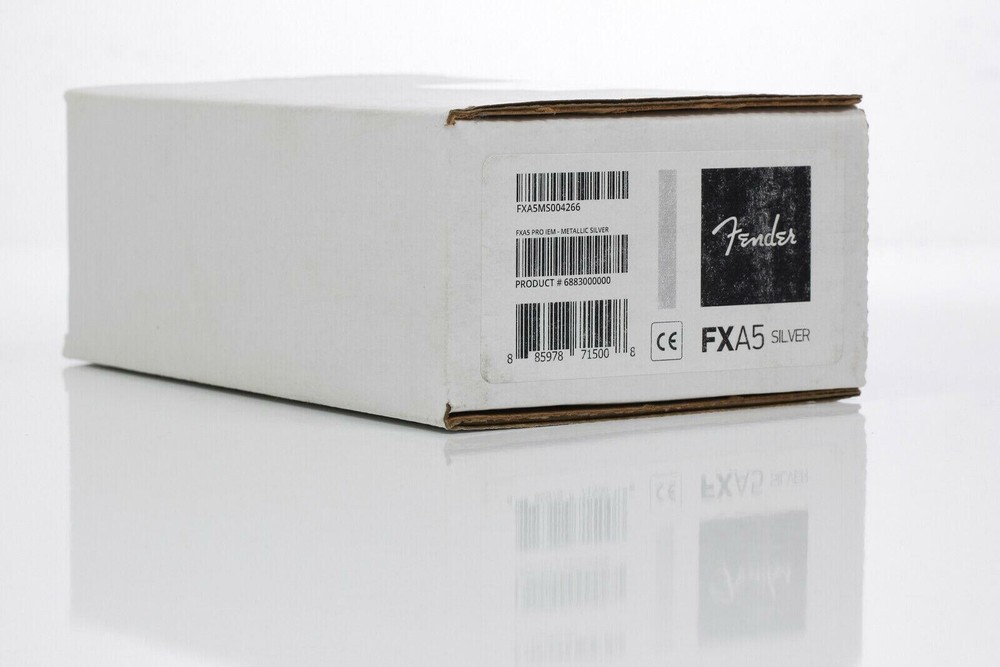 Fender FXA5 Silver In-Ear Headphone Monitors Professional Live Performance NEW