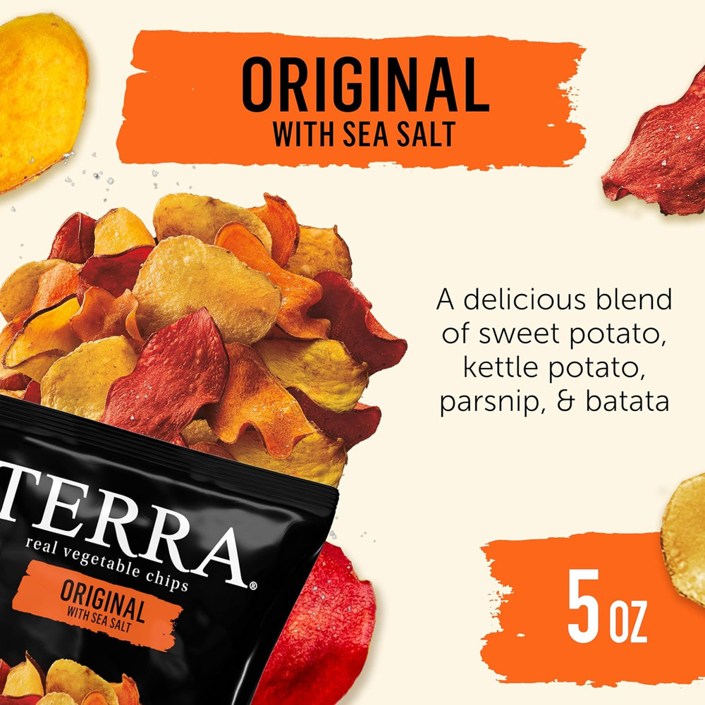 Vegetable Chips, Original Vegetable Chips with Sea Salt, 5 Oz