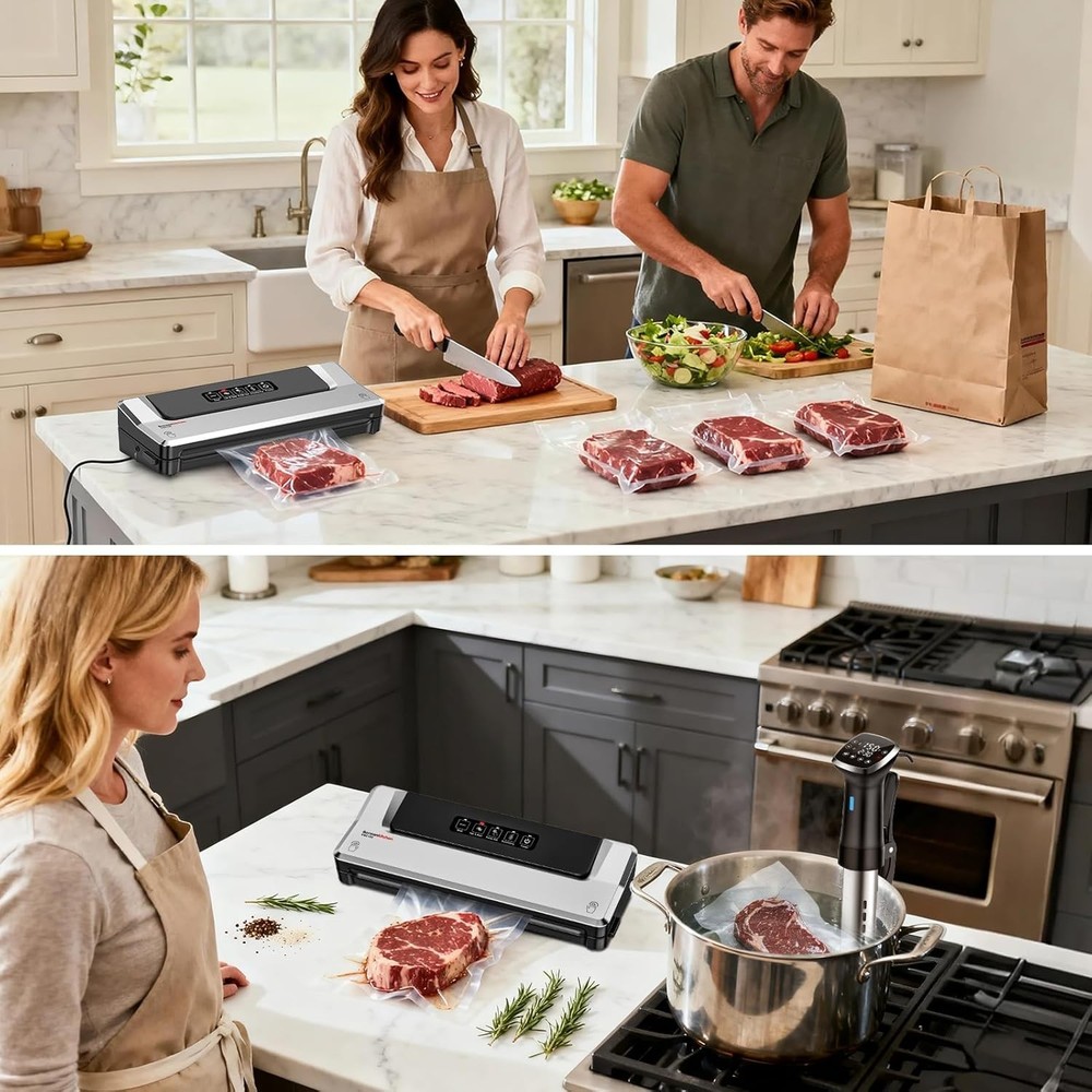 Professional Food Sealer | External Vacuum System | Silver