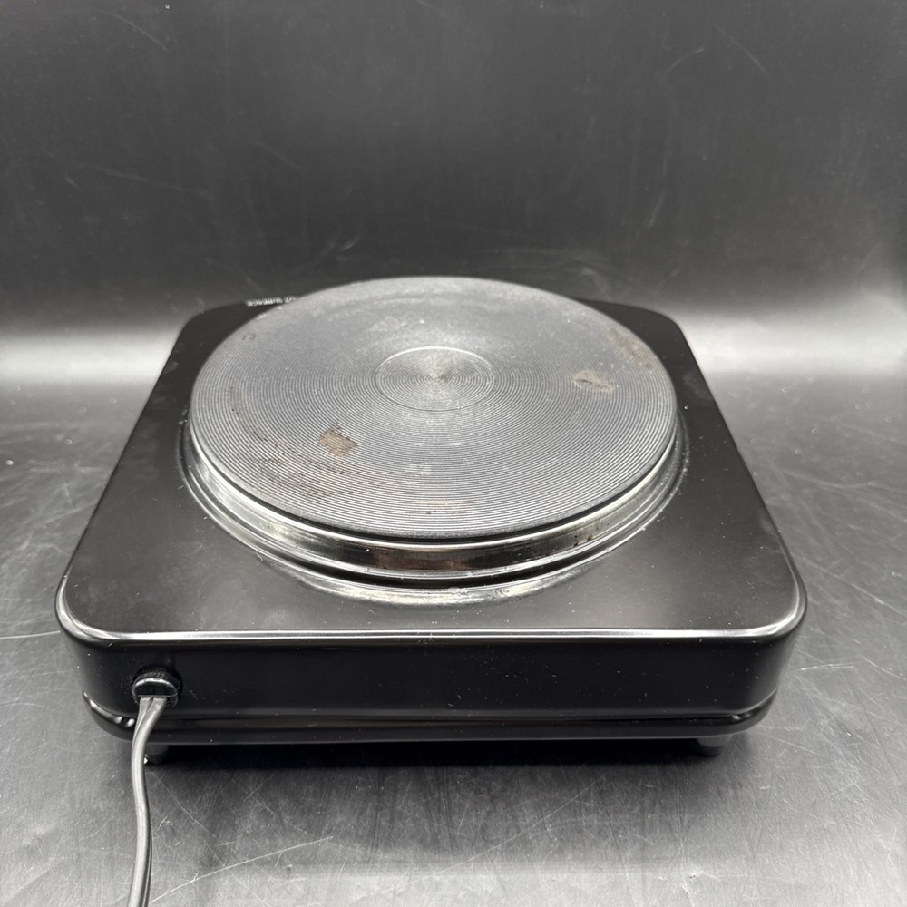 Oster Solid Single Burner CKSTSB100-B Adjustable Temperature Solid Disk Black