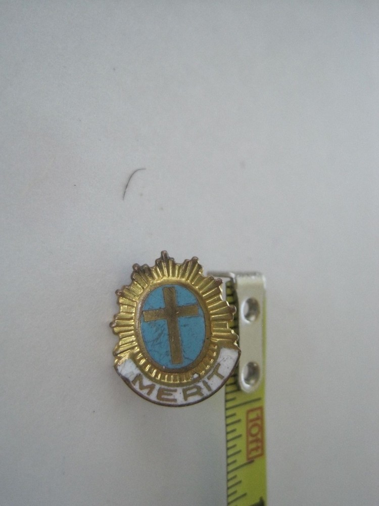 Merit Pin Catholic Vintage