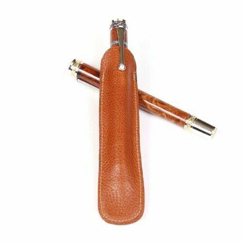 Leather Pen Slip - Tan Single