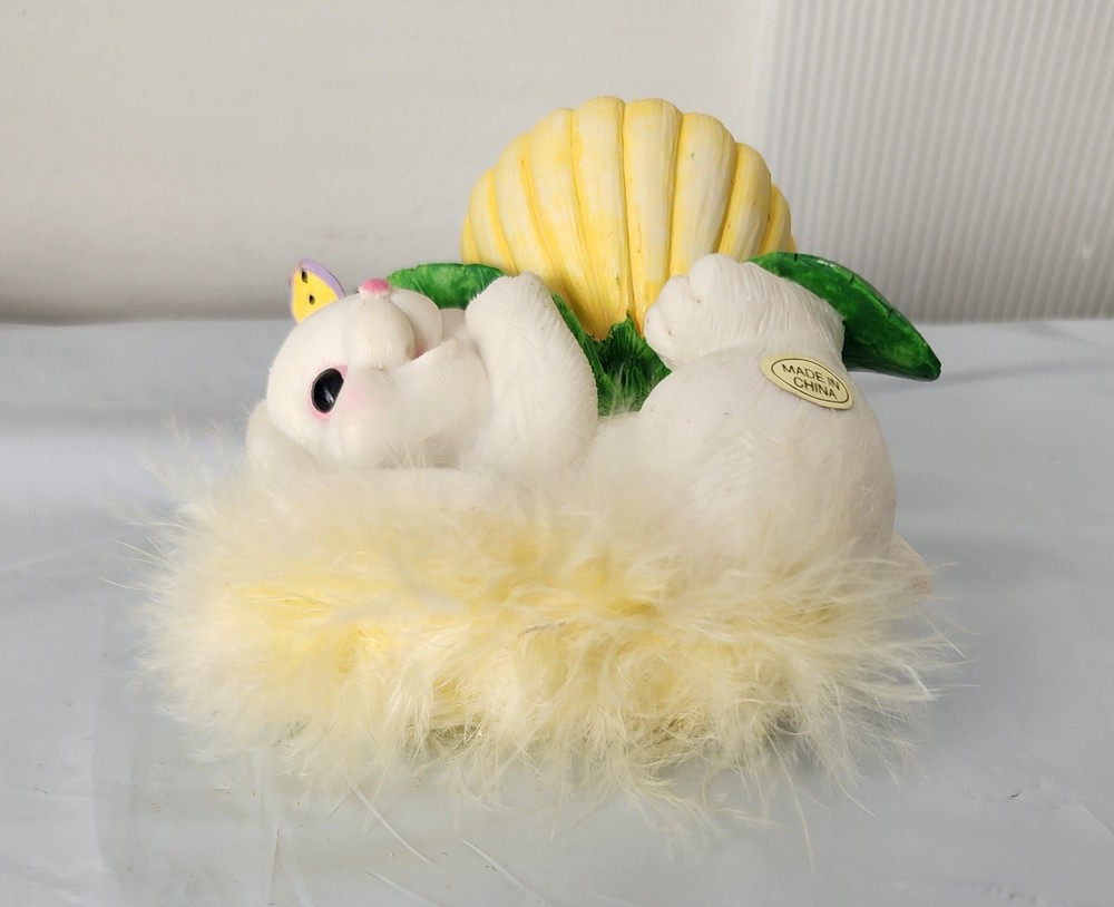 Cracker Barrel - Easter Egg Holder Bunny Collection Yellow