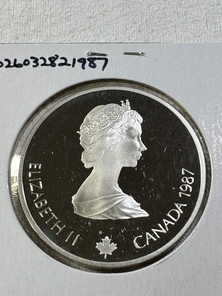 1987 Canada 20 Dollar Large Silver Proof Olympic Commemorative Figure Skating