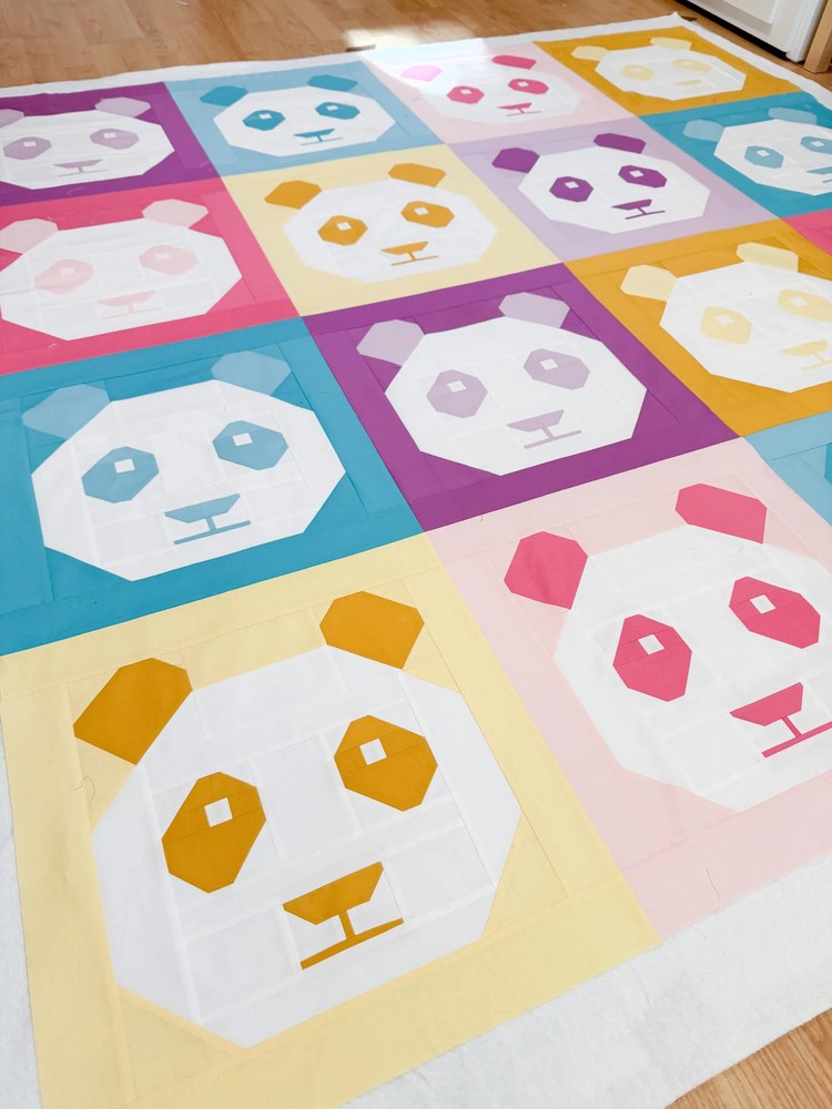 Pandamonium Quilt Pattern by Cotton and Joy