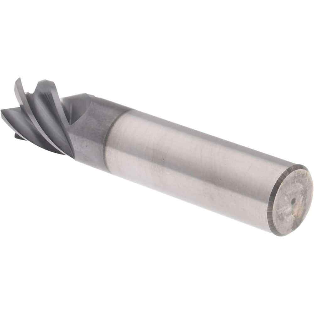 Accupro 1/2" Diam 5 Flute Single End Solid Carbide 0.02" Corner Radius End Mi...