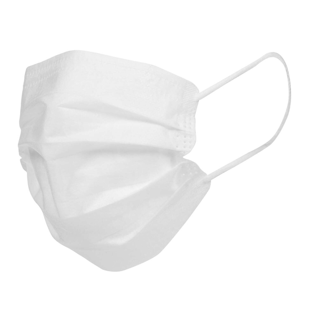 Disposable Face Covering (White) Disposable Face Mask. 50 Per Box.
