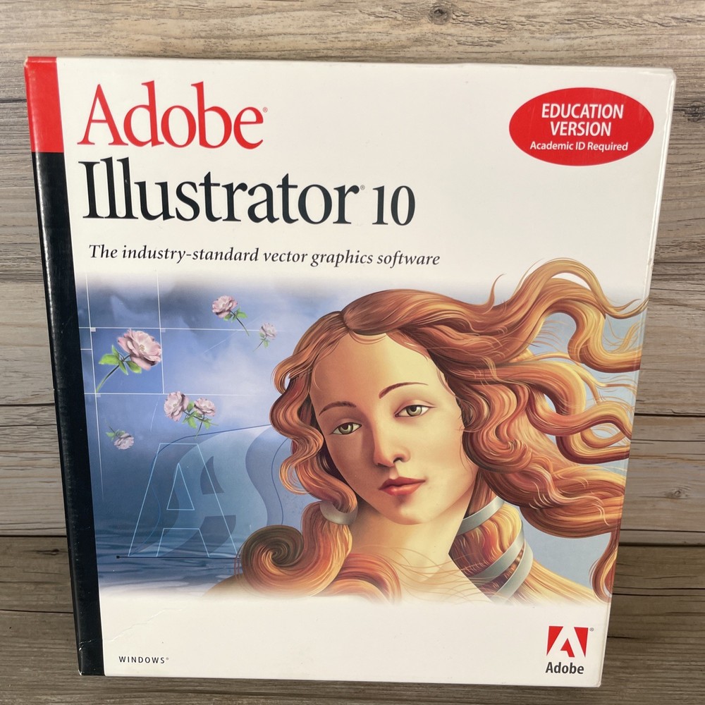 Adobe Illustrator 10 Original Box Education Version Tested Works Well Complete