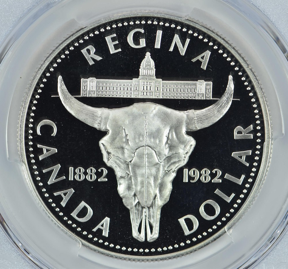 1982 Canada 1 Dollar Silver Regina PR70 DCAM PCGS