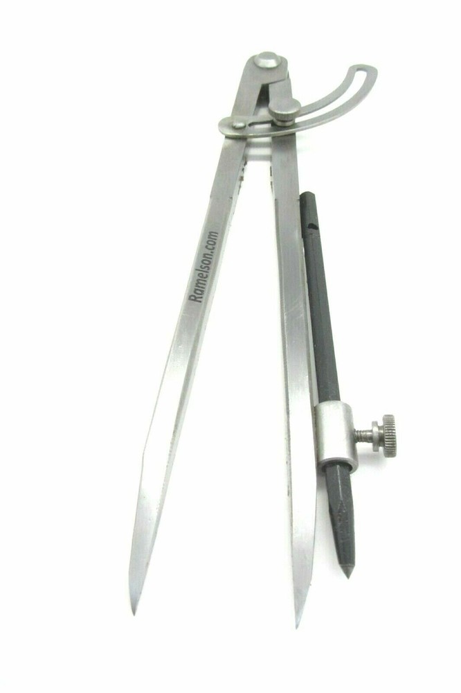 Ramelson 12" Wing Compass Caliper Divider with Brass Holder and Carbide Scribe