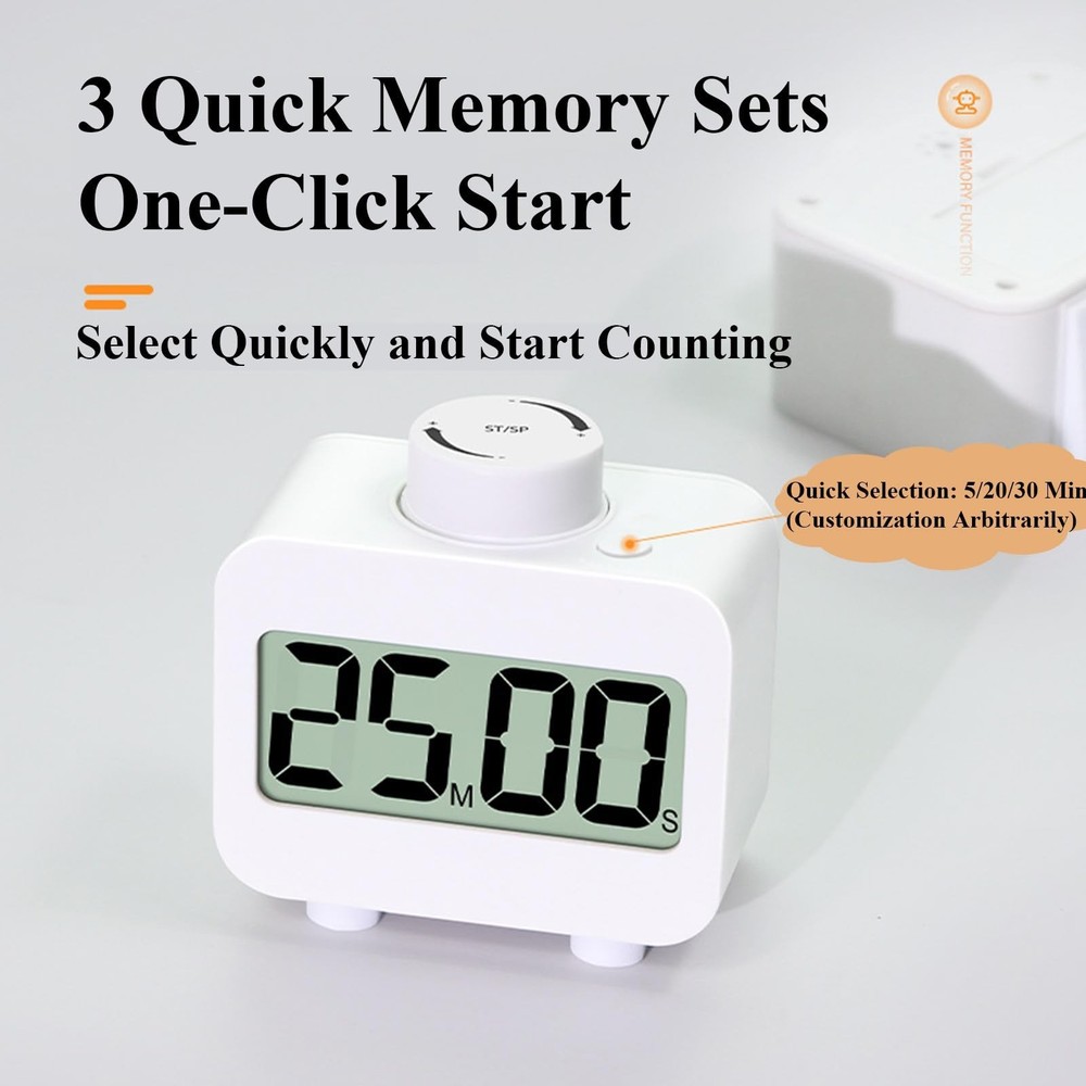 Digital Timers, Digital Kitchen Timer for Cooking,Countdown Countup Timer for...