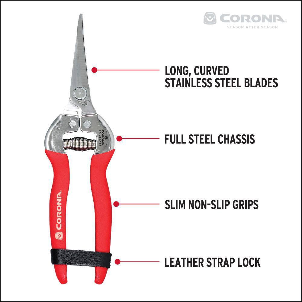 1.75 In. Stainless Steel Long Curved Snips