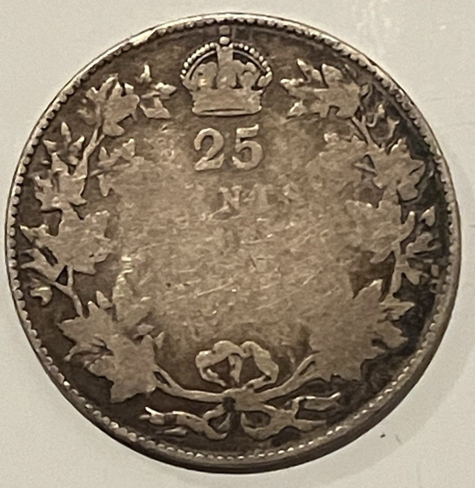 No Date George V Canada Silver Quarter.