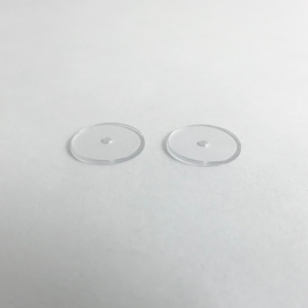 Ear Lift Earring Support, Magic Backs, Plastic Disk Earring Lifters - 10 Pairs