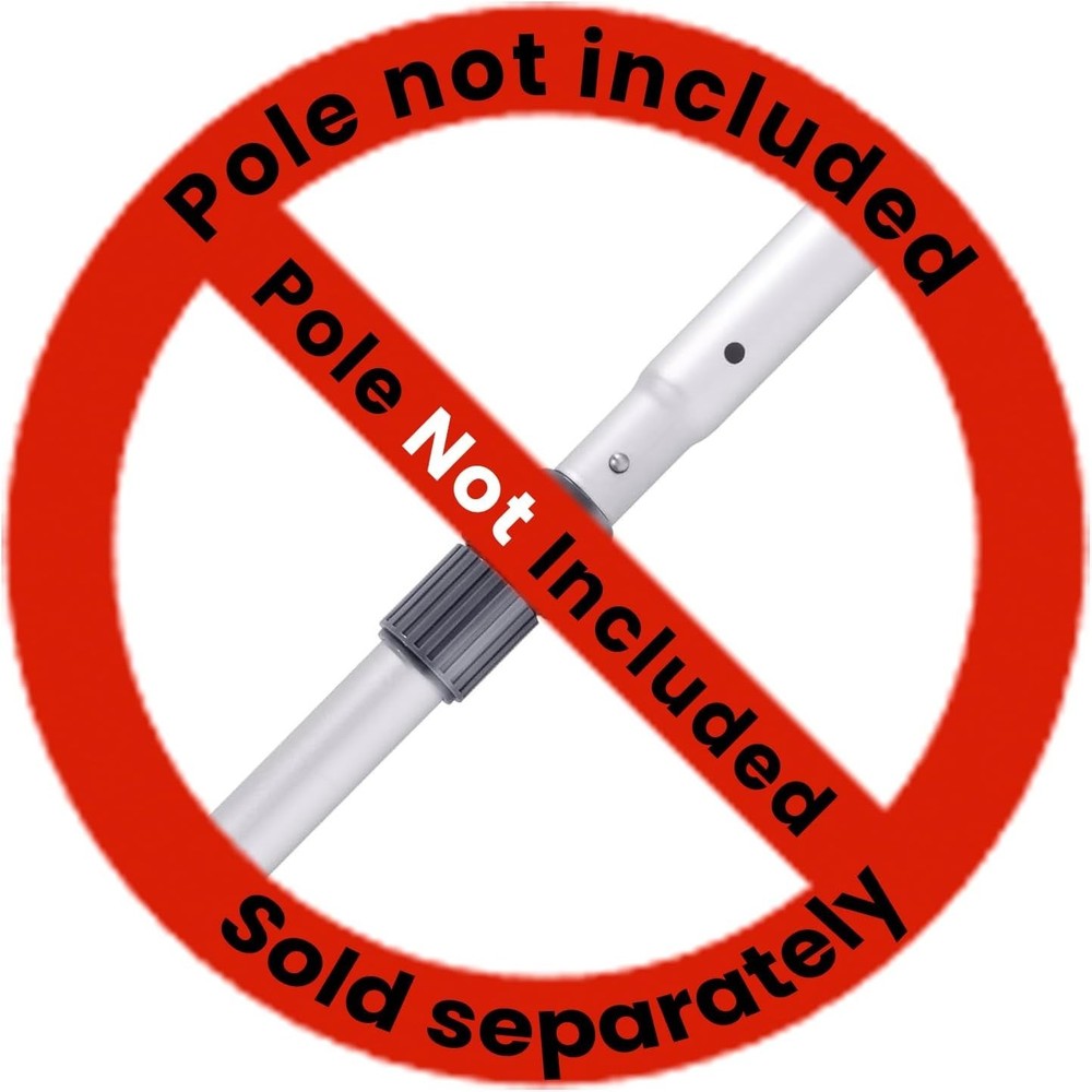 Durable Double-Layer Pool Leaf Skimmer Net with Reinforced Frame & Easy Grip