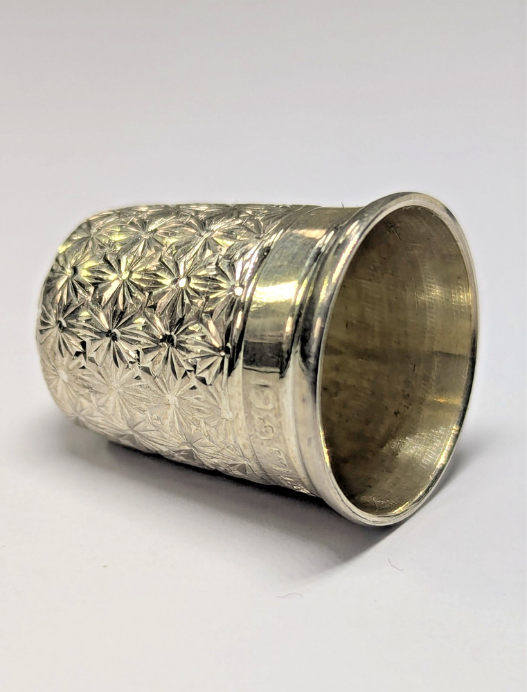 Antique Sterling Silver Thimble, Size 6