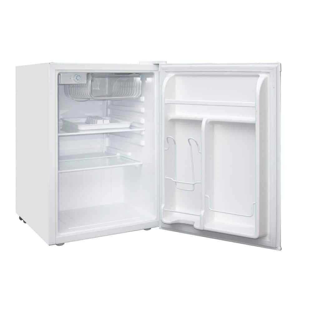 Magic Chef 2.6 cu. ft. Mini Fridge White Upfront Adjustable Thermostat Control