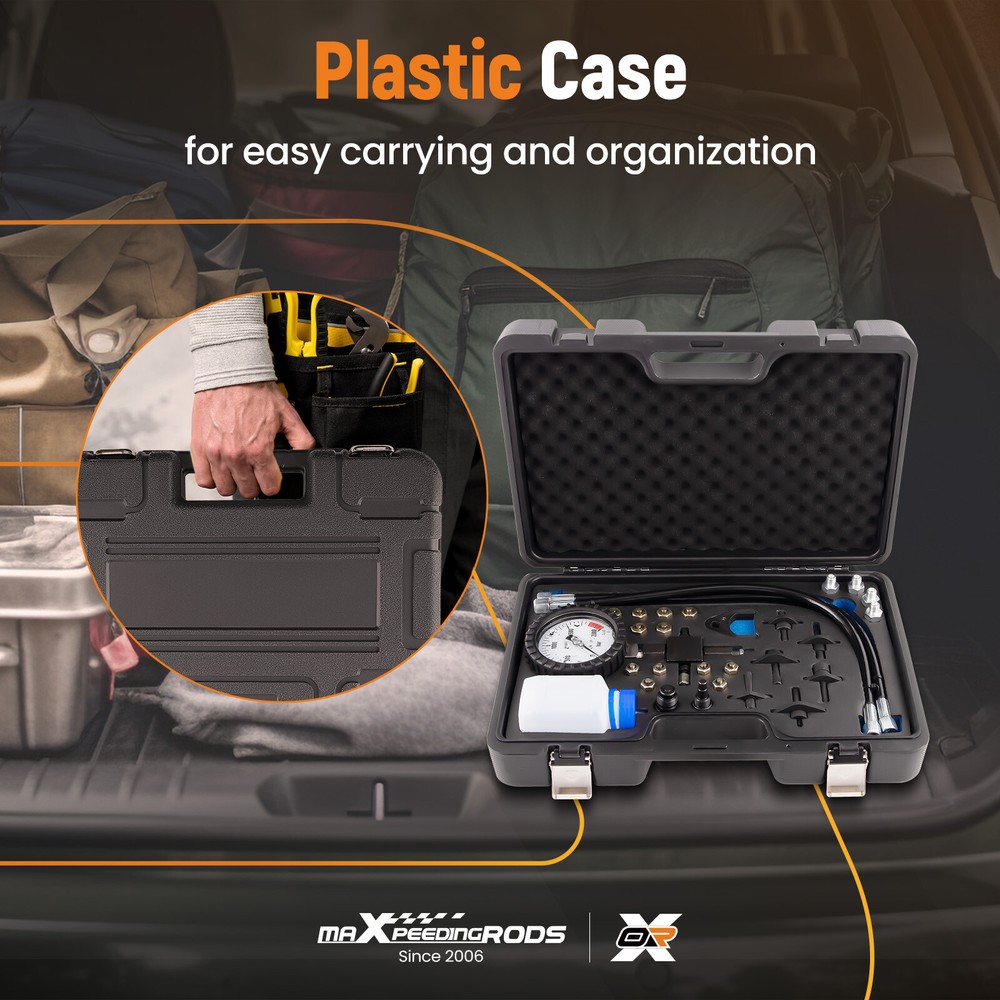 Common Rail High Pressure Testing Kit Diesel Engine Diagnostic 2000BAR Gauge