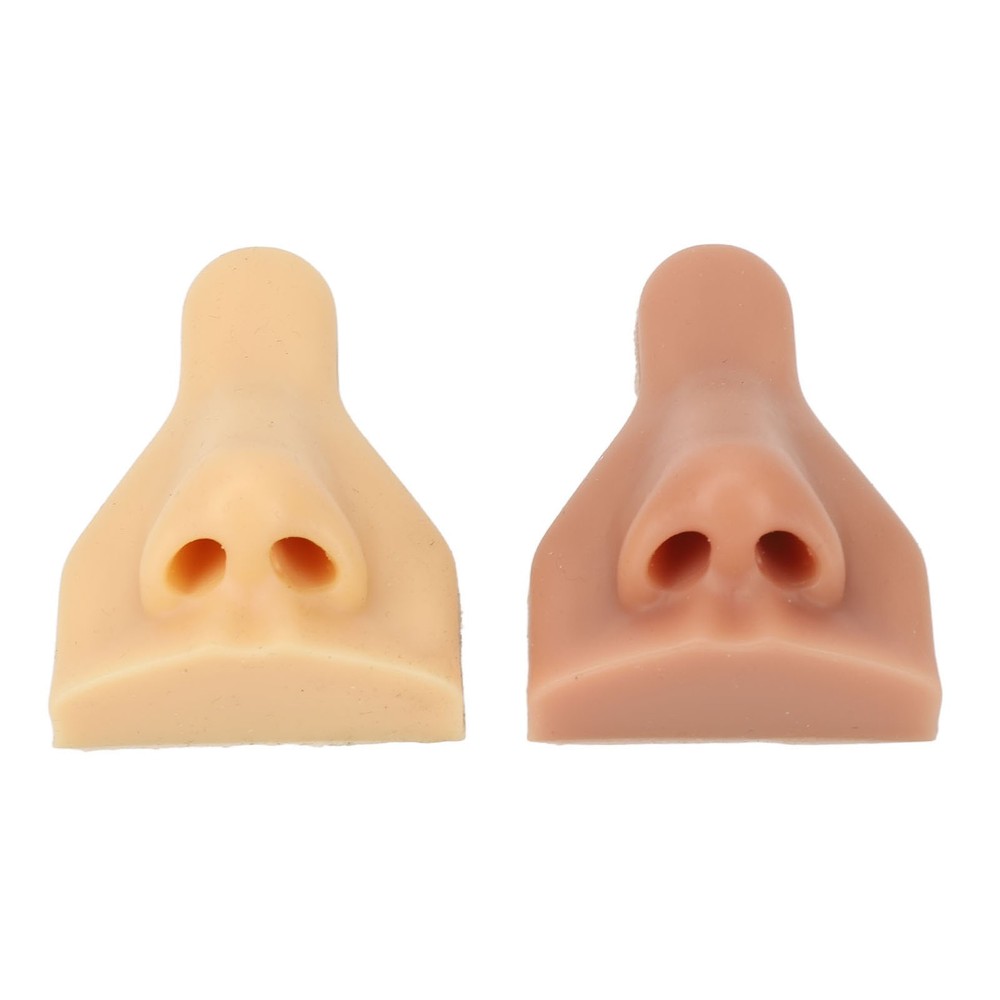 2pcs Soft Silicone Nose Model High Simulation For Practicing Suture
