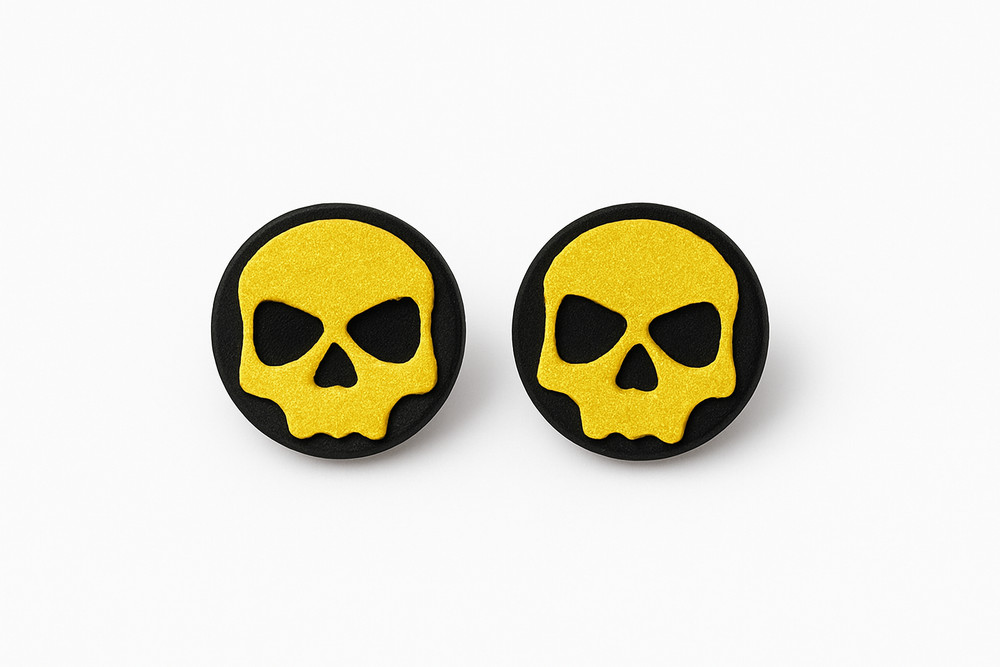JT Proflex Plugs -  Gold Skull - 1 Set