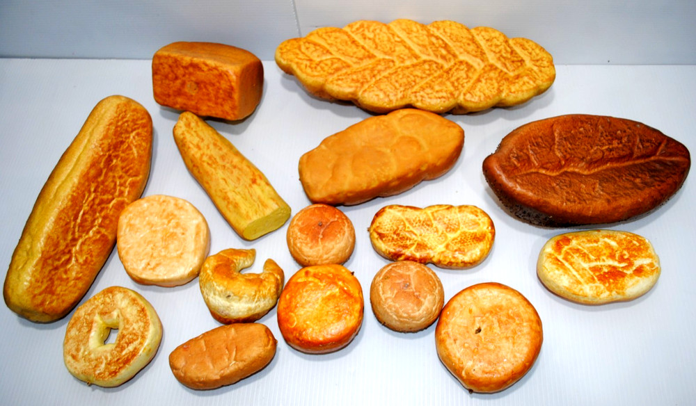 fake bread realistic prop faux