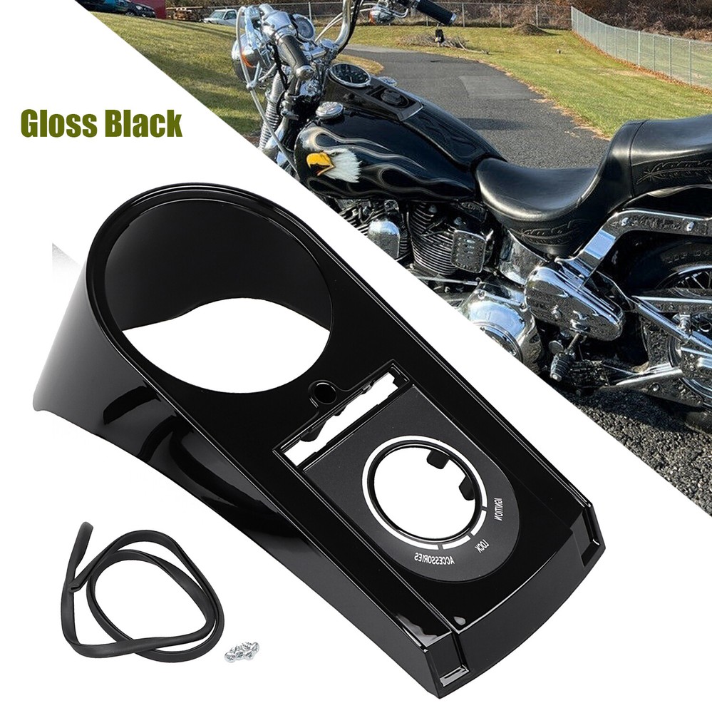 NEW Black Dash Speedometer Panel For Harley Heritage Softail Fat Boy Night Train