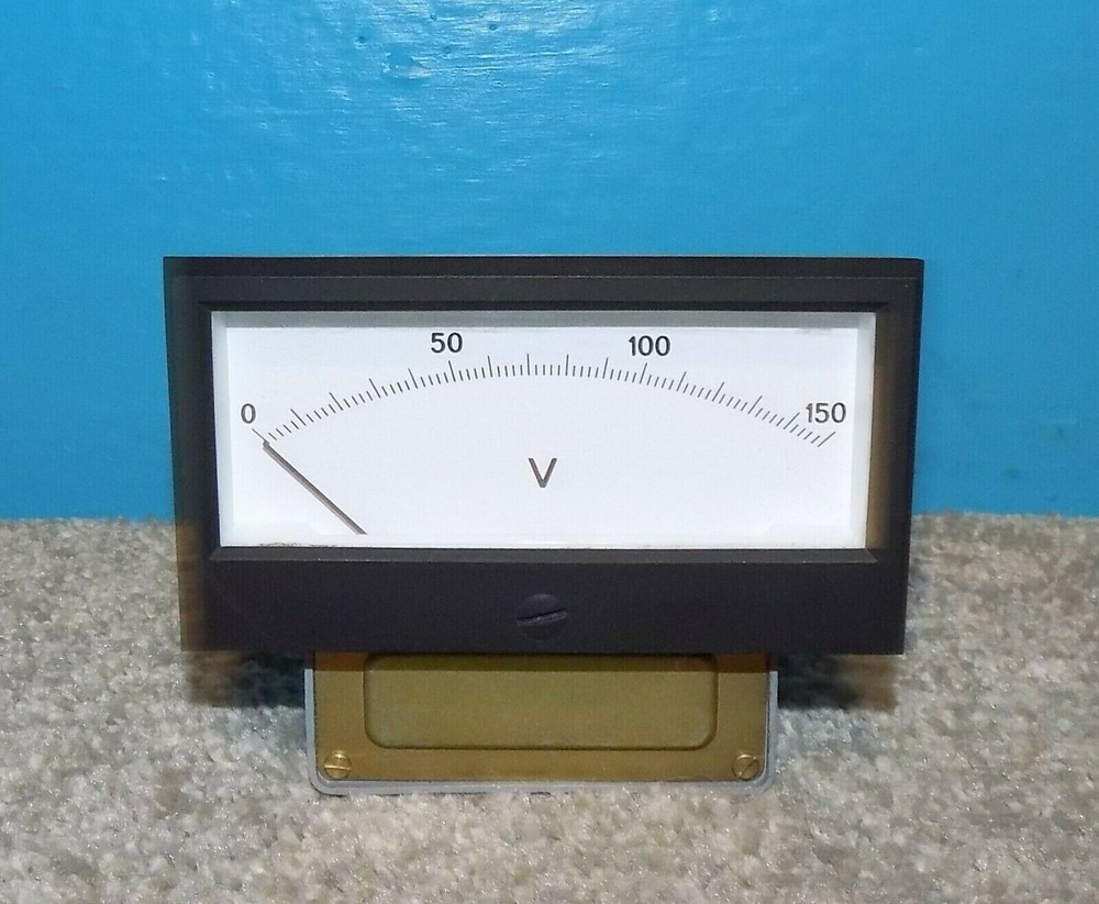 Sifam 0-150 DC Volts Panel Meter Voltmeter 3.5" x 2" England