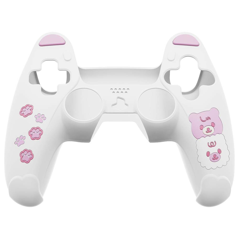 Cute Bear Controller Silicone Case for PS5 Wireless Controller with Thumb Grips
