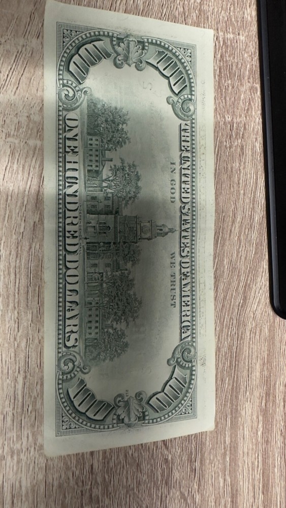 1990 US $100 dollars bill, good condition, B series 