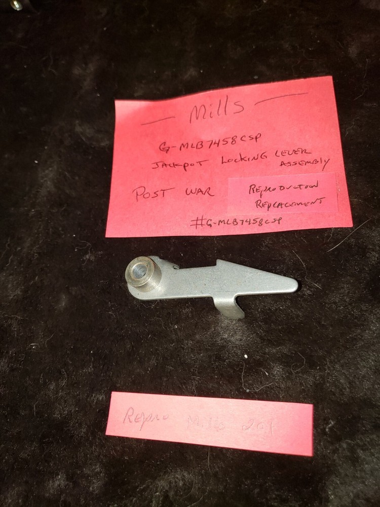 REPRO REPLACEMENT MILLS Jackpot Locking Lever ASSEMBLY #G-MLB7458csp -201