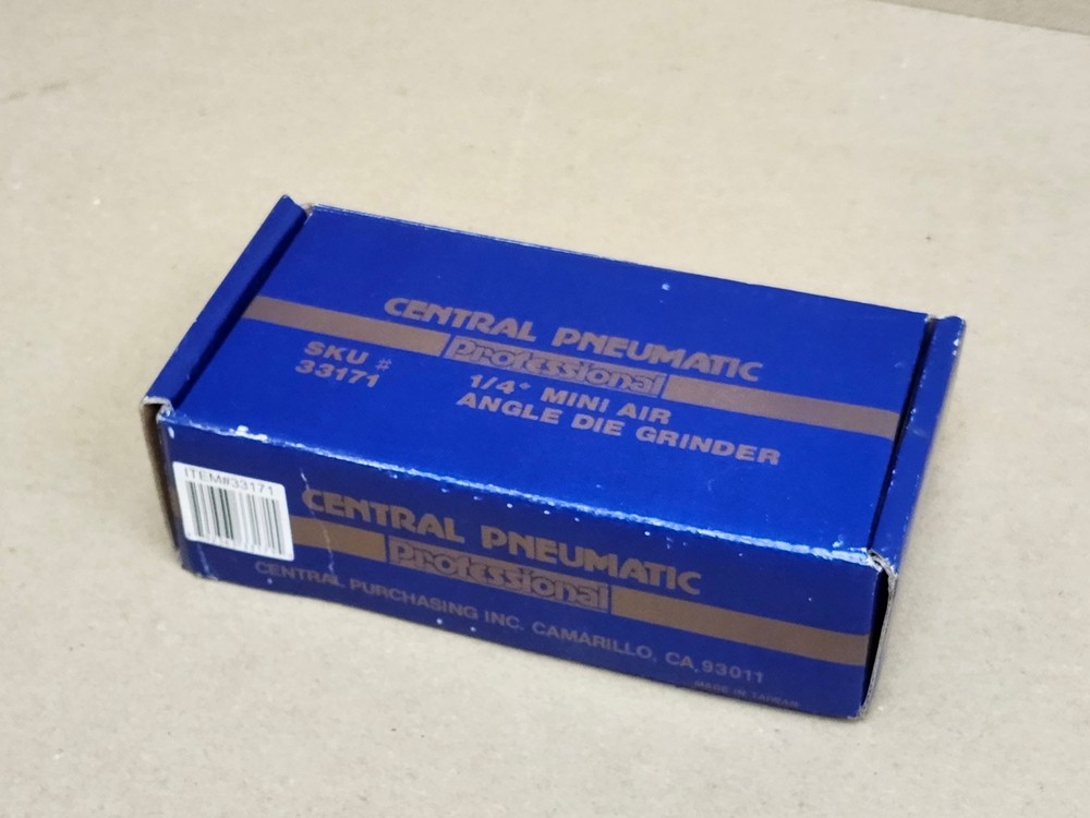 Central Pneumatic 33171 Right Angle Die Grinder 1/4" Collet