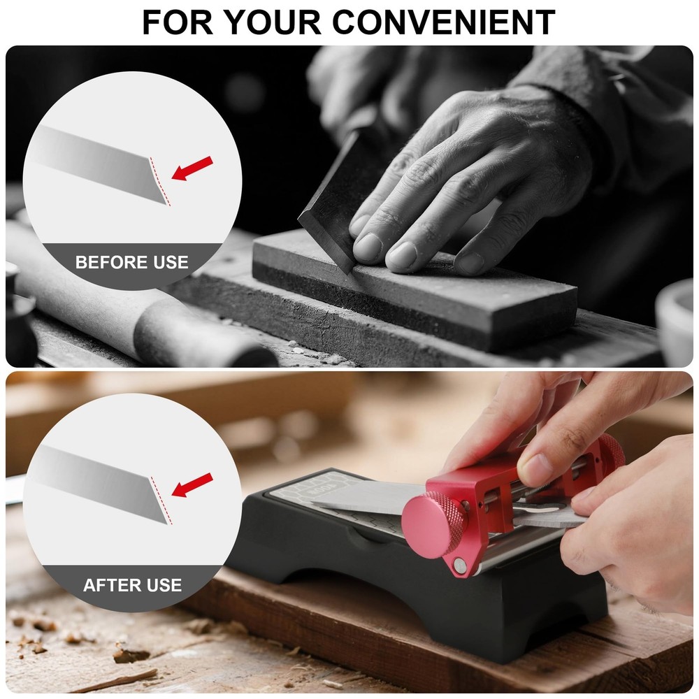 Chisel Sharpening Jig, Honing Guide for Woodworking Chisels and Planes Width ...