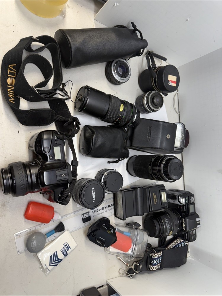Vintage Cameras and Lenses Large Set