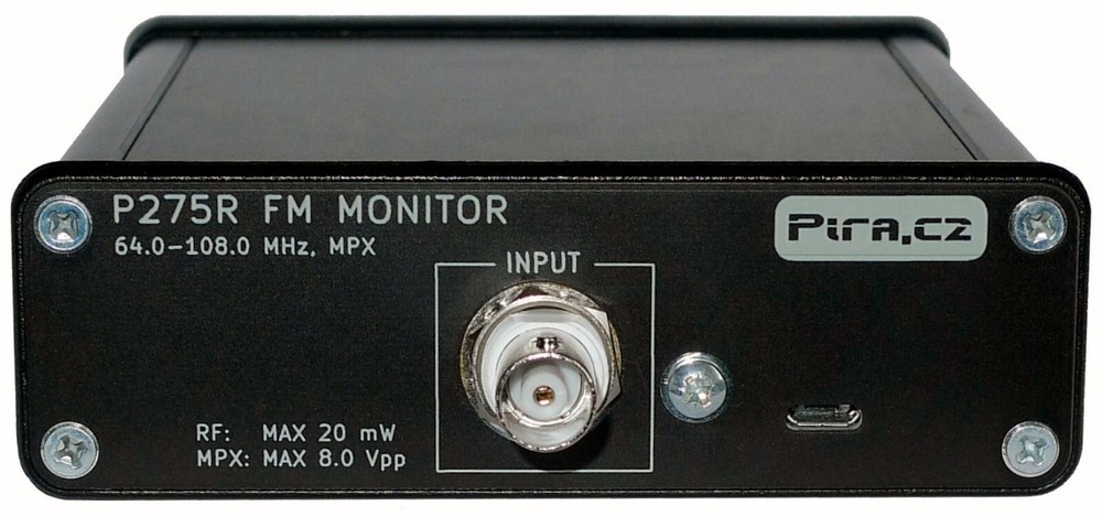 PIRA P275R FM Broadcast Monitor Modulation Meter RDS Decoder