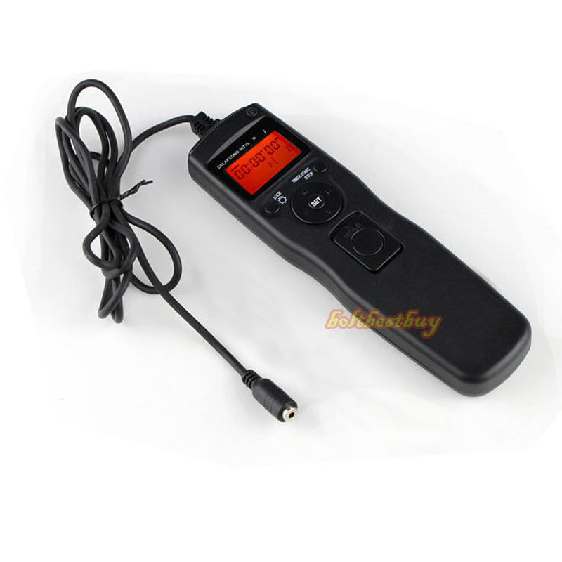 1.2M Wired LCD Timer Remote Control Shutter Release for Nikon D5200 D3100 D3200