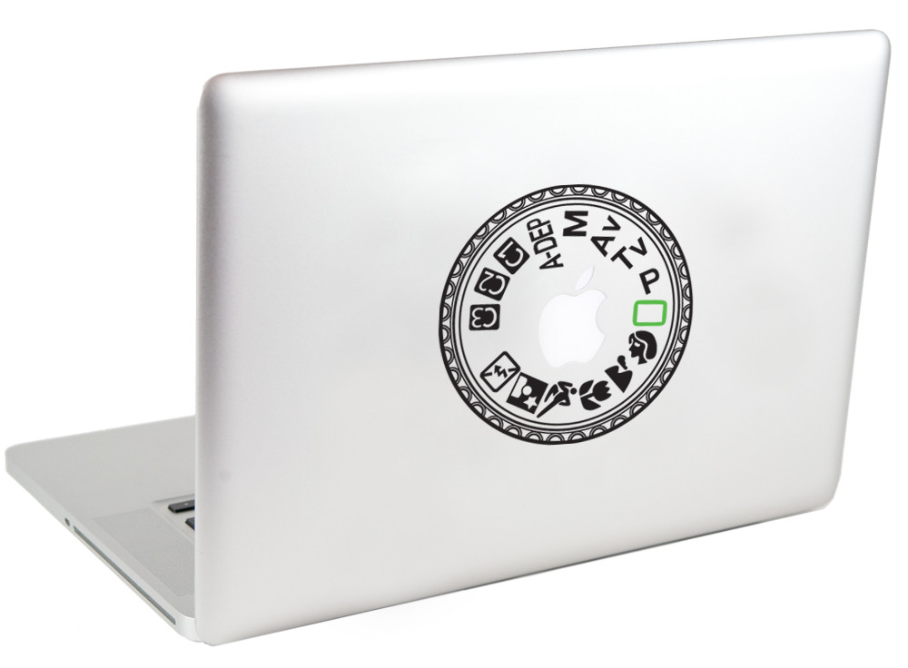 Canon EOS 40D Mode Dial Laptop Decal