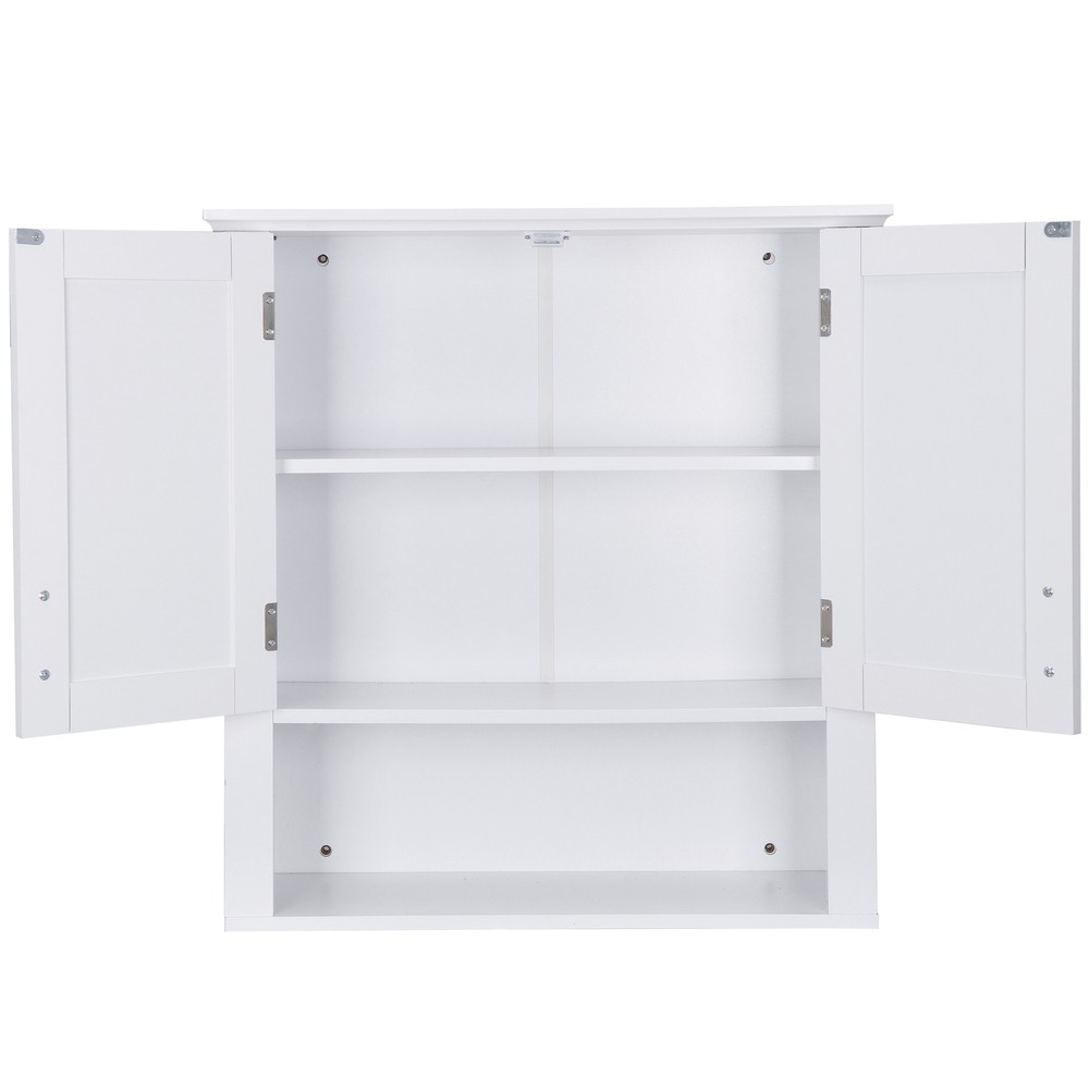 Bathroom Kitchen Cabinet Free Standing Cupboard Storage Organizer White