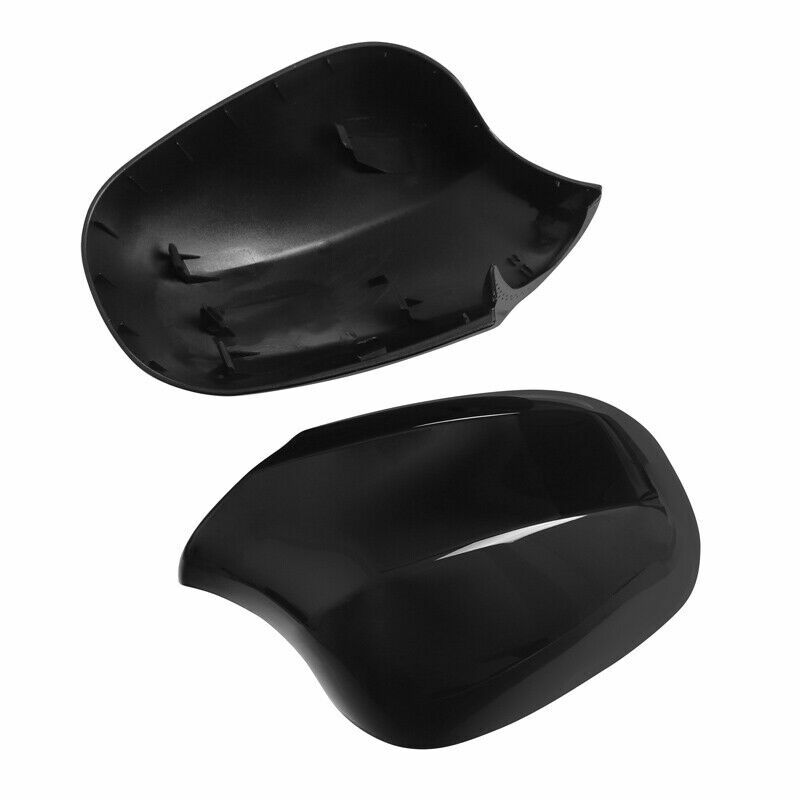 L&R Gloss Black Side Mirror Cover Cap Rearview For BMW E90 E91 E92 E93 LCI