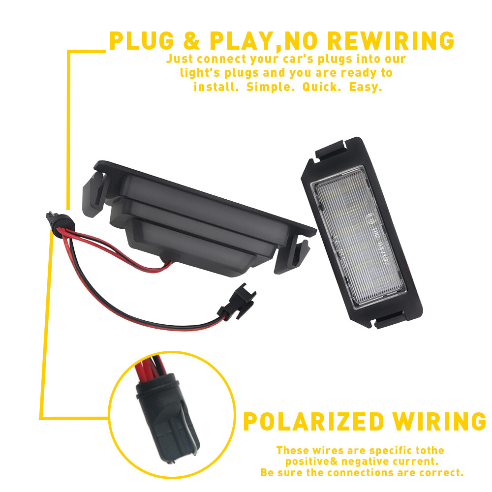 For 2010-2016 Hyundai Genesis Coupe White LED License Plate Light Accessories US