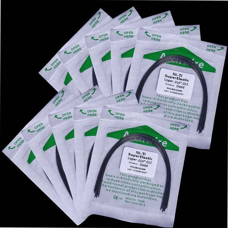 10pack Dental Orthodontic Super Elastic Niti Arch Wire Rectangular 016*022 Upper