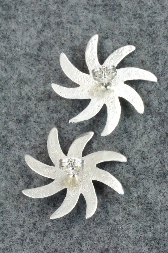 Turquoise & Sterling Silver Earrings - Sylvia Chee