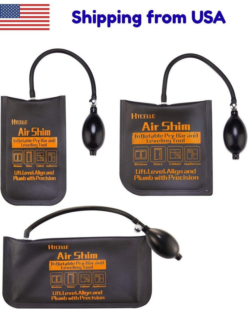 3-Piece Air Wedge Bag Set - Leveling Kit & Alignment Tool