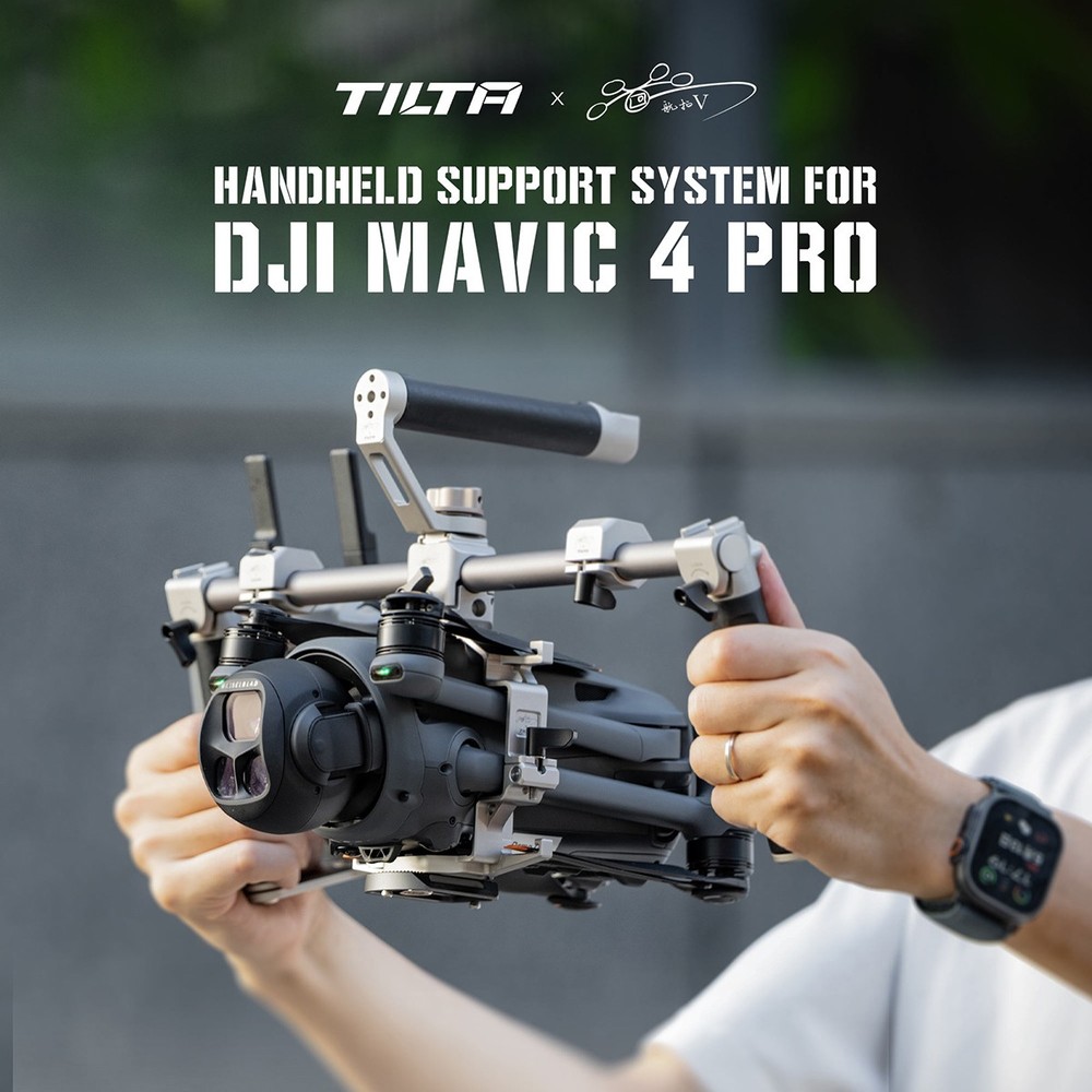 Tilta Handheld Support System for DJI Mavic 4 Pro Drone, Titanium White