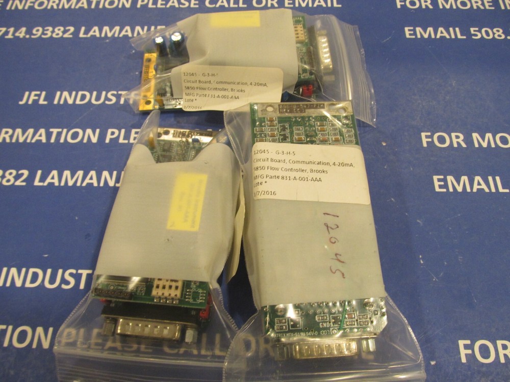 Brooks Instruments Flow Controller Communication Circuit Board 4-20mA 5850, 831A