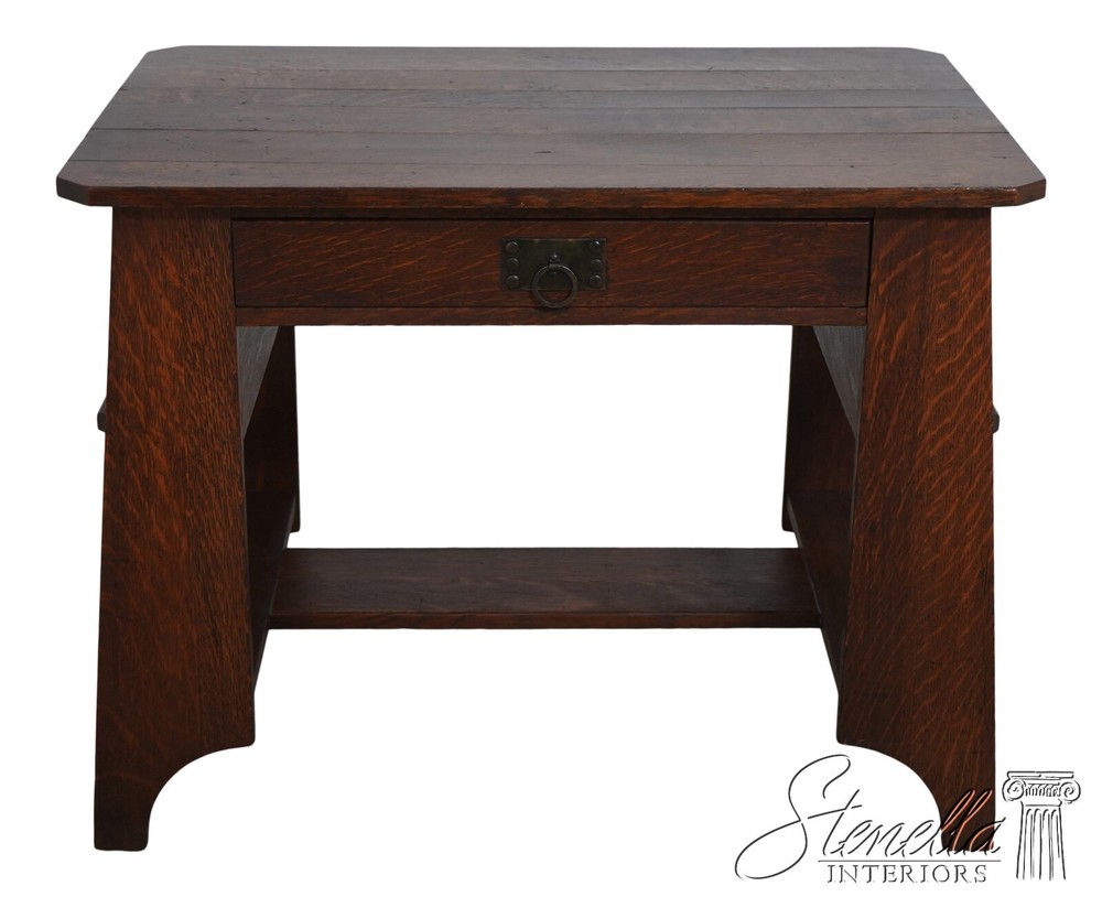 F68325: CHARLES LIMBERT Attributed Mission Oak Vintage Desk
