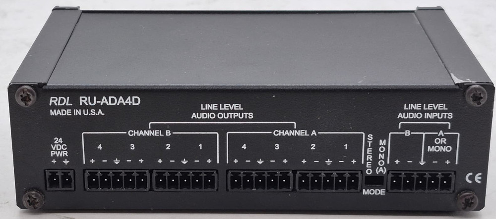 RDL RU-ADA4D Audio Sound Distribution Amplifier