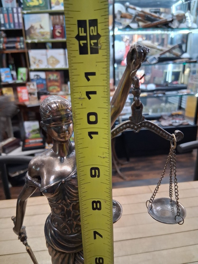 Lady Justice Blindfolded Scale Sculpture Figurine
