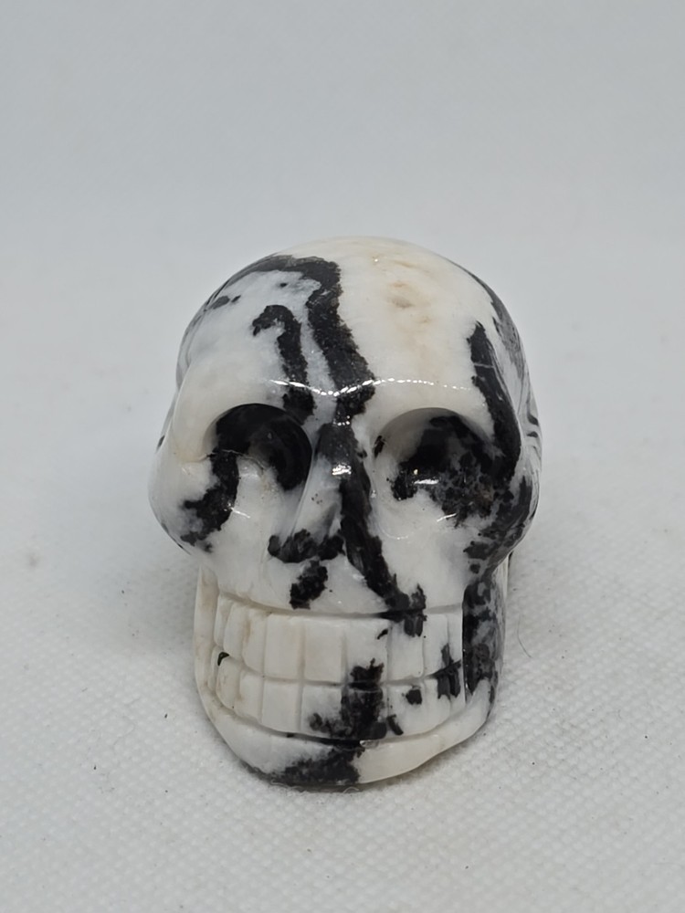 Hand Carved Moonstone Skull